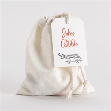 Pochon mariage  douceur champetre 2 volets