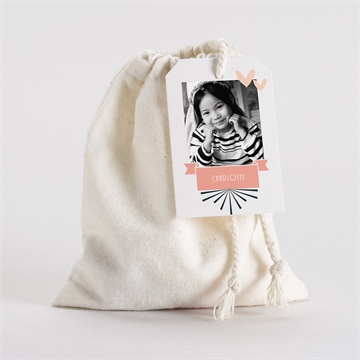 Pochon communion invitation photomaton magnet