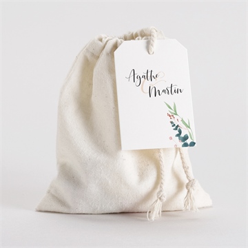 Pochon mariage  bouquet ardent