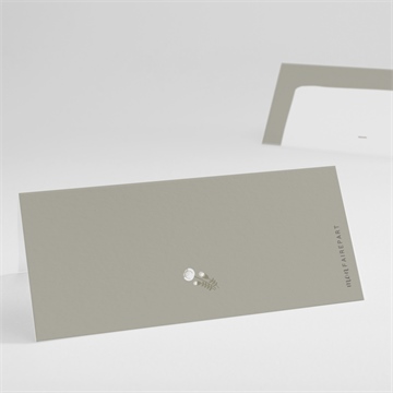 Marque-place communion signature florale