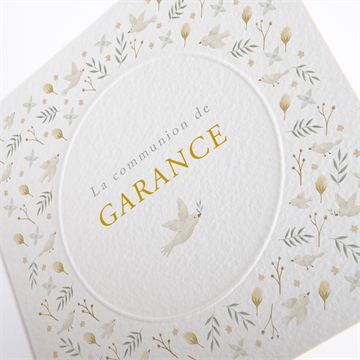 Faire-part communion en vérité - Détail du faire-part