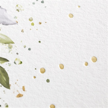 Faire-part de baptême en lumière dorure - Marquage à chaud OR