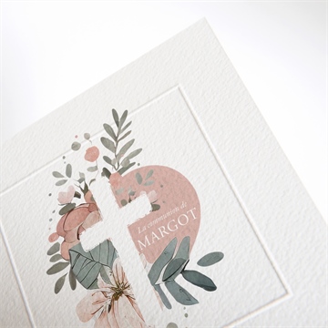 Faire-part communion vraie joie - Détail du faire-part