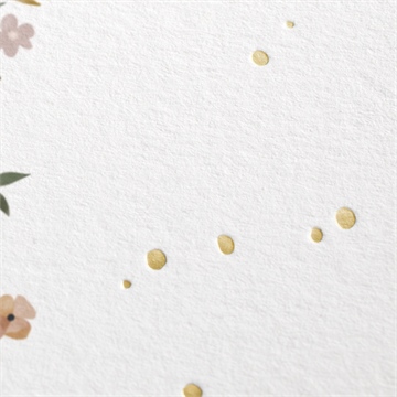 Faire-part de baptême tout en joie - Marquage à chaud OR