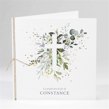 Faire-part profession de foi affirmation