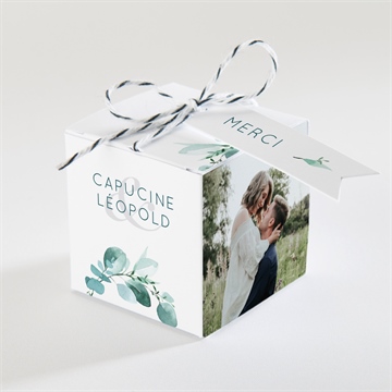 Boîte de dragées mariage grande esquisse