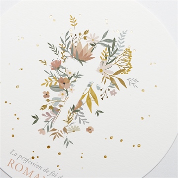 Faire-part profession de foi force - Détail du faire-part