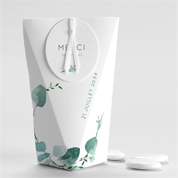 Boîte de dragées mariage grande esquisse étui