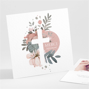 Remerciement baptême glorieuse dorure