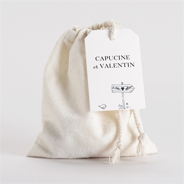 Pochon mariage  vélo au vent !