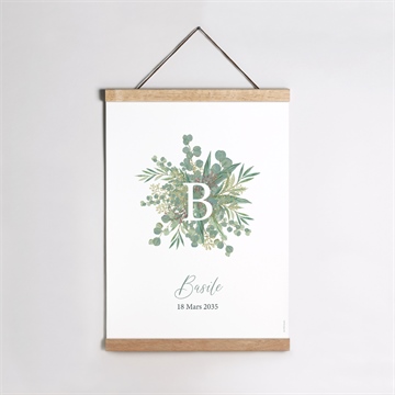 Affiche naissance nouvelle printanière