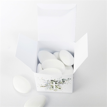 Boîte de dragées baptême en lumière - Intérieur de la boîte