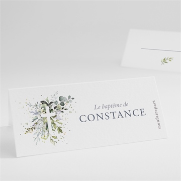 Marque-place baptême en lumière