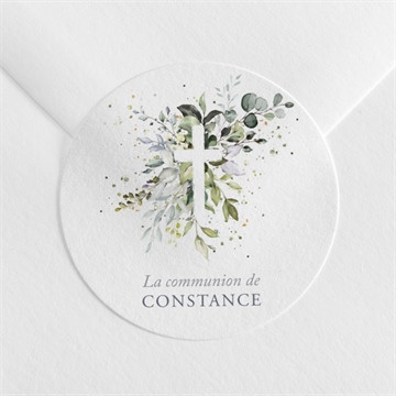 Sticker communion espérance argent