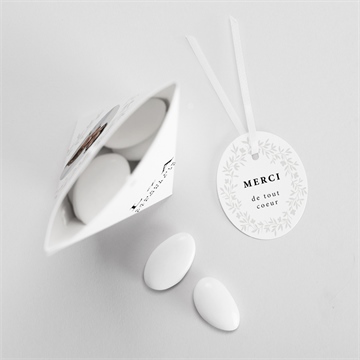 Boîte de dragées mariage sublime étui - Mise en situation