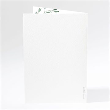 Menu communion belle simplicité plié - Dos du menu