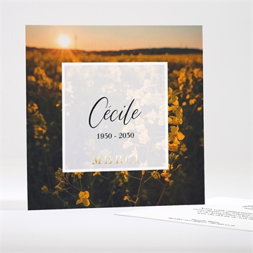 Carte dorure - carré