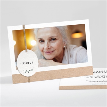 Remerciement décès sa présence ensemencé