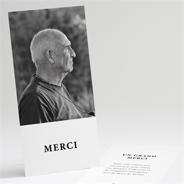 Remerciement décès son roman portrait