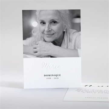 Carte gaufrage - portrait