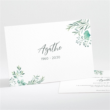 Faire-part décès destinée paysage