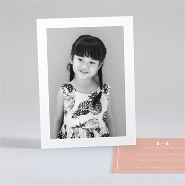 Faire-part communion ma lumière dorure