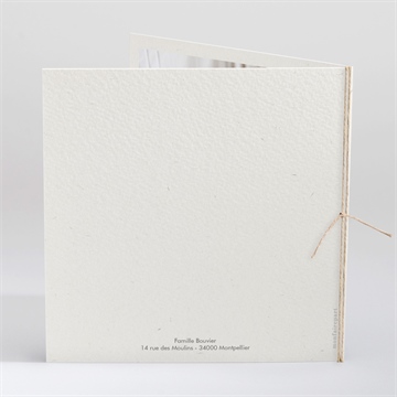 Faire-part naissance mon beau renard - Dos du faire-part