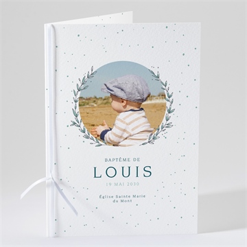 Livret de messe baptême celebrons argent