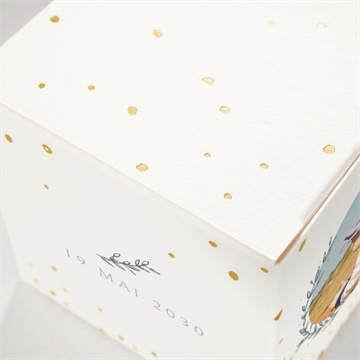 Boîte de dragées baptême celebrons - Dos de la boîte