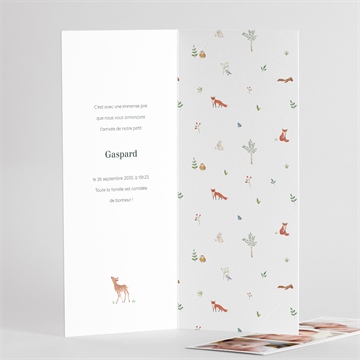 Faire-part naissance gaiement photomaton - Intérieur du faire-part 2