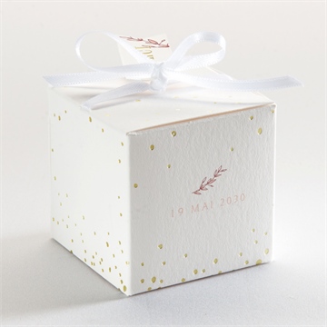 Boîte de dragées baptême moment de grâce - Dessus de la boîte