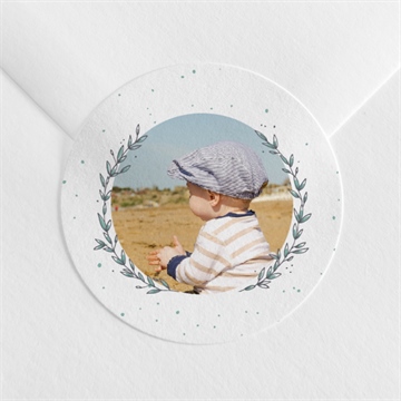 Sticker baptême celebrons argent