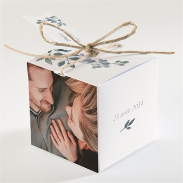 Boîte de dragées mariage rien que nous - Dos de la boîte