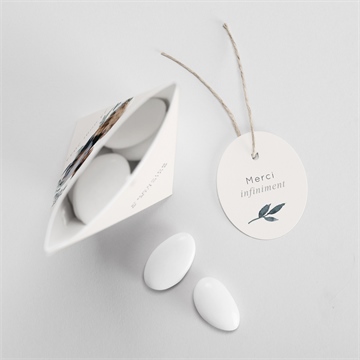 Boîte de dragées mariage rien que nous étui - Intérieur de la boîte