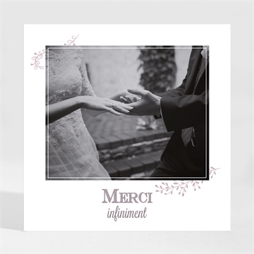 Remerciement mariage roman photo magnet