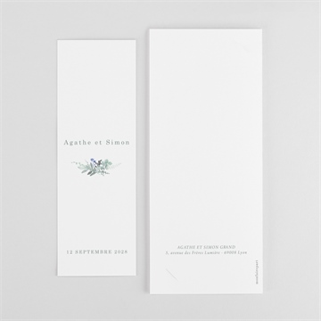 Remerciement mariage l'absolu photomaton - Dos du faire-part