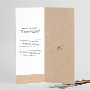 Remerciement mariage douce harmonie photomaton - Détail de l'intérieur