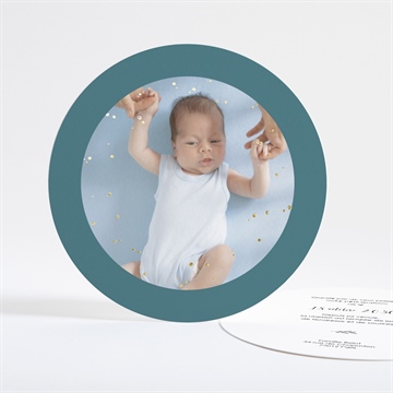Faire-part naissance jolie touche dorure