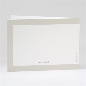 Remerciement décès colombe de l'espérance pliée - Dos du remerciement