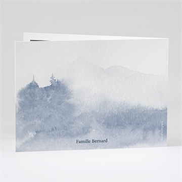 Remerciement décès a jamais - Dos du remerciement