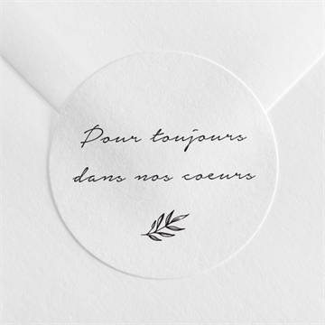 Stickers décès pour toi carré