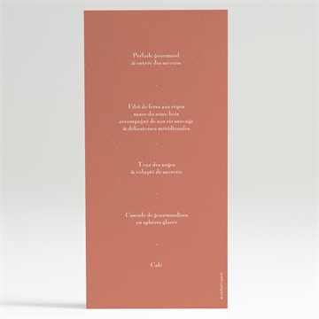 Menu communion tout est grâce - Dos du menu