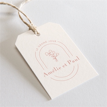 Etiquette mariage tendre capsule