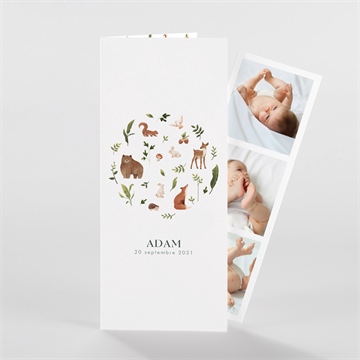 Faire-part naissance compères photomaton