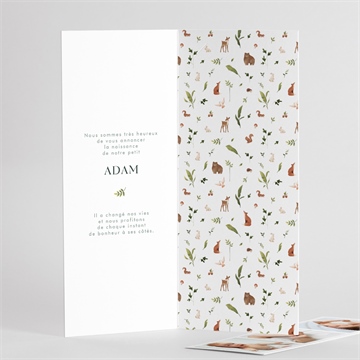 Faire-part naissance compères photomaton - Intérieur du faire-part 2