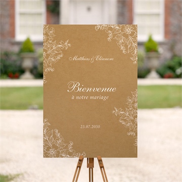 Panneau bienvenue belle découverte sticker