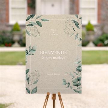 Panneau bienvenue intimité ensemencé