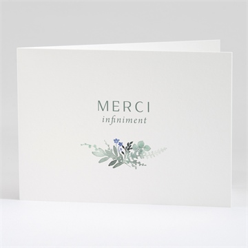 Remerciement décès bel apaisement plié