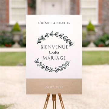 Panneau bienvenue avec programme