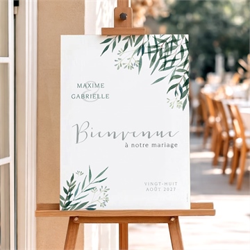 Panneau bienvenue douceur du pinceau